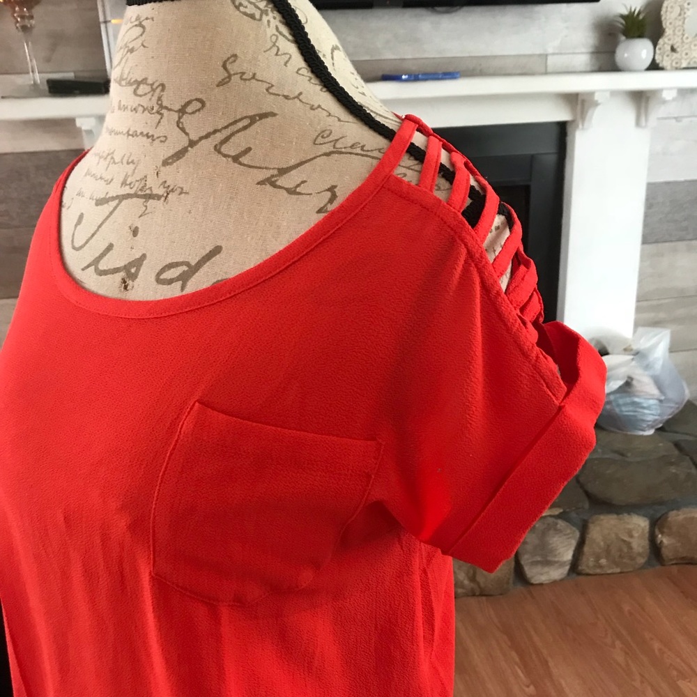 Red blouse